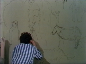 "Cave drawings" from Doctor Who and the Silurians (BBC)